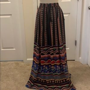 Forever 21 Bohemian Maxi Skirt NWT L
